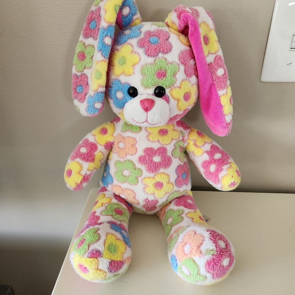 Build a Bear Blossom 25 Anniversary Special Edition Bunny Rabit Flowers